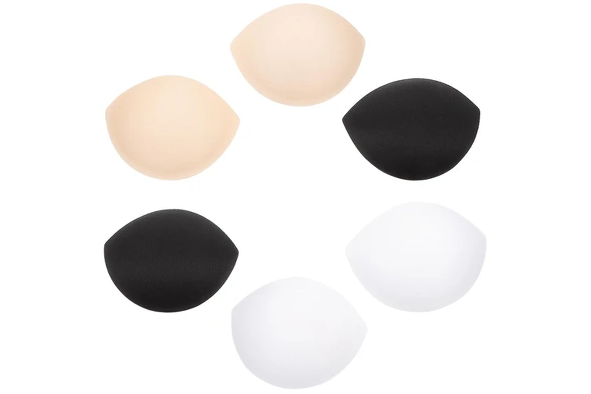 3 Pairs Sports Bras Push up Bra Pads Bra Replacement Pad Bikini Bra Liners Bra Cups Pads Breast Enhancer Removable Bra Inserts