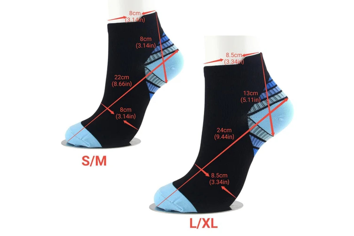3X Plantar Fasciitis Compression Socks Foot Sleeve Ankle Support Brace Achy S/M