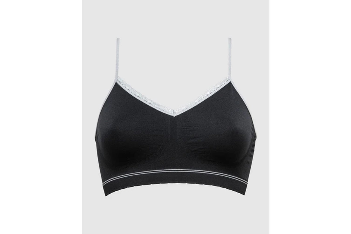 Billet Doux Zen Attitude Crop Top Style Wirefree Bralette - 2 Pack