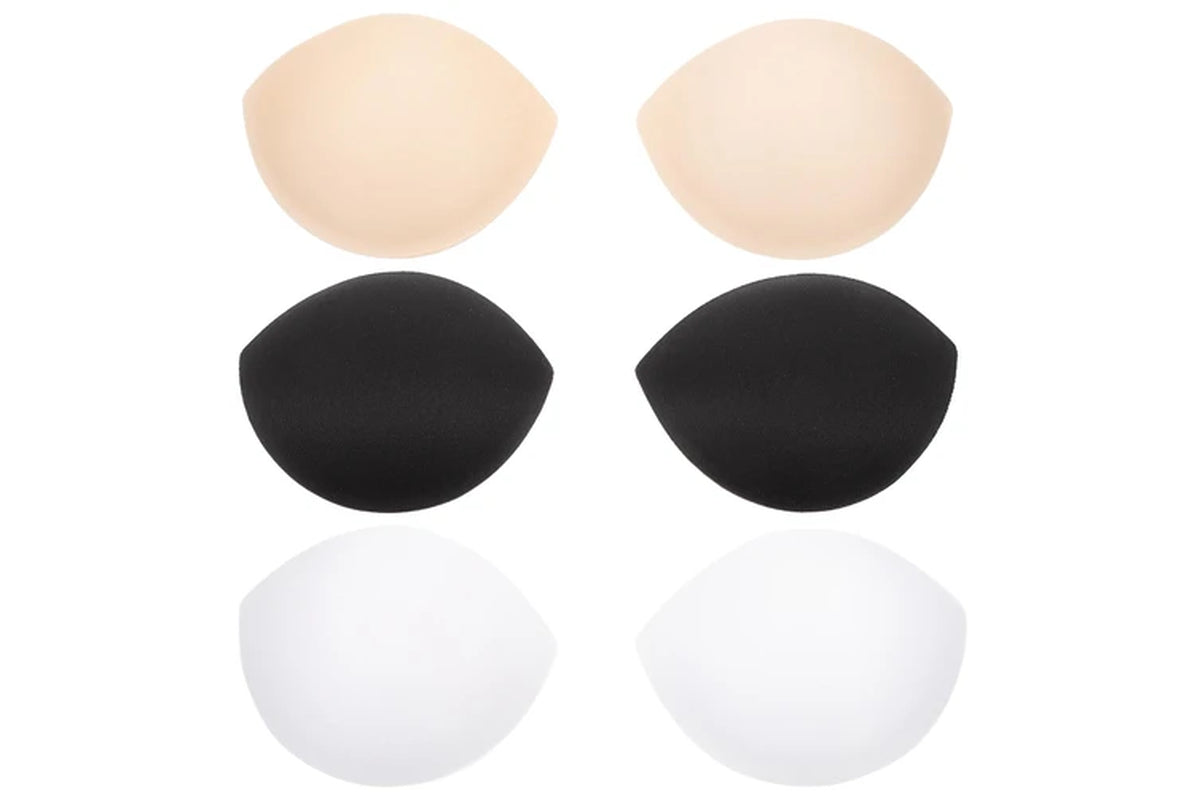 3 Pairs Sports Bras Push up Bra Pads Bra Replacement Pad Bikini Bra Liners Bra Cups Pads Breast Enhancer Removable Bra Inserts