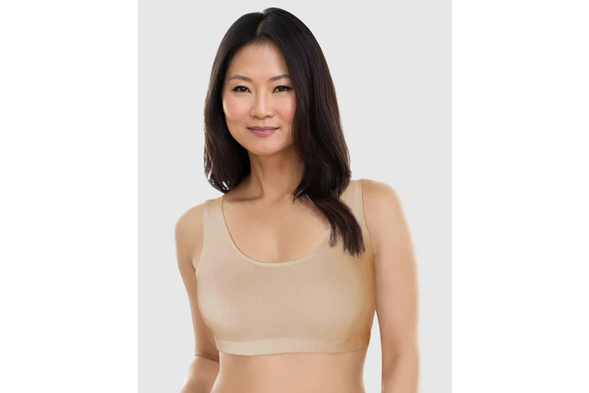 Bestform Wirefree Cotton Sports Crop Top Bra (3 Pack)