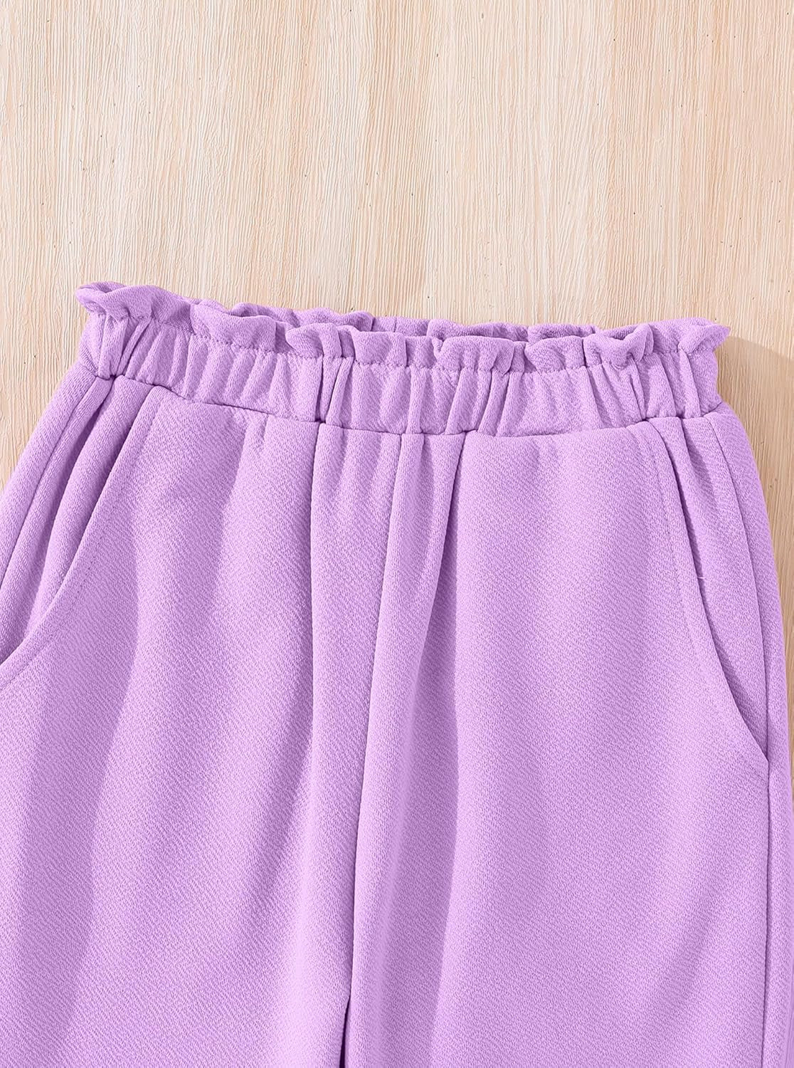 Girls Long Sleeve 3 Piece Outfits Graphic Crop Tee and Cami Top with Pants Set