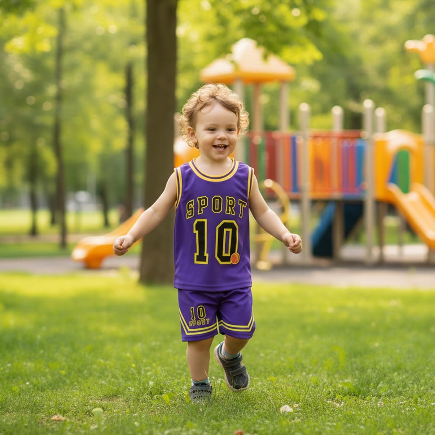 Kids Sports Shorts Sets Boys Jerseys Tracksuit 2 Piece Basketball Performance Tank Top and Mesh Shorts Set