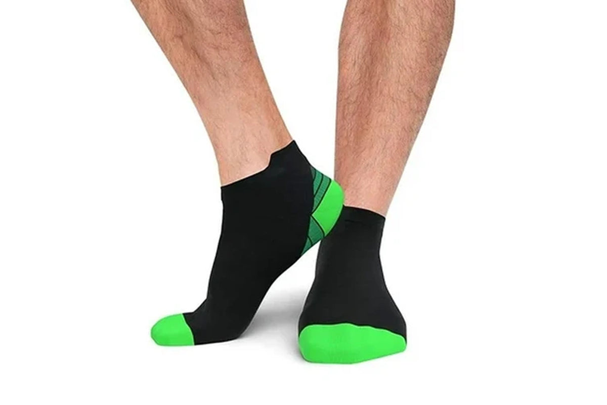 3Pcs Plantar Fasciitis Compression Socks Foot Sleeve Ankle Support Brace Achy-Orange+White+Green