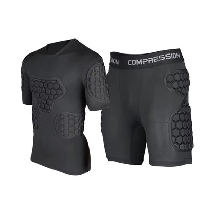 Professional Goalkeeper Armor Uniforms Football Goalkeeper Jerseys Thicken EVA Sponge Elbow Goalkeeper Sports Uniforms