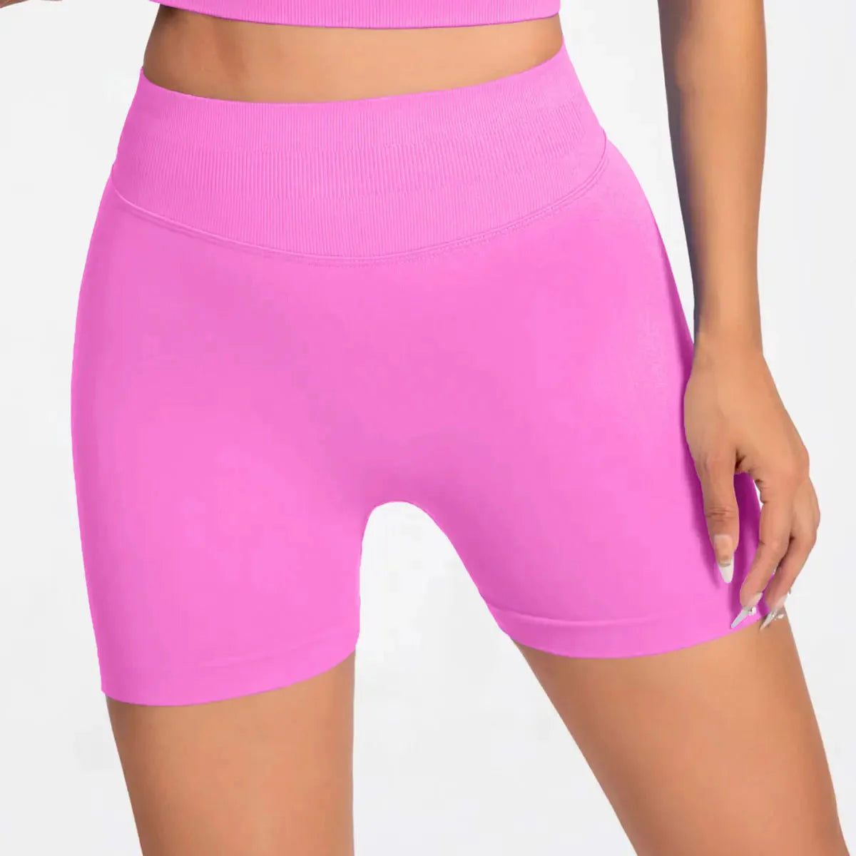 NCLAGEN Seamless Shorts 4.5" Gym Shorts Woman Scrunch Butt Fitness Sports Short Workout Seamless Leggings Running Yoga Bottoms
