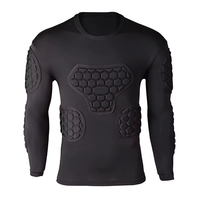 Professional Goalkeeper Armor Uniforms Football Goalkeeper Jerseys Thicken EVA Sponge Elbow Goalkeeper Sports Uniforms