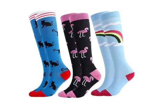 3Pairs Compression Stockings-S/M