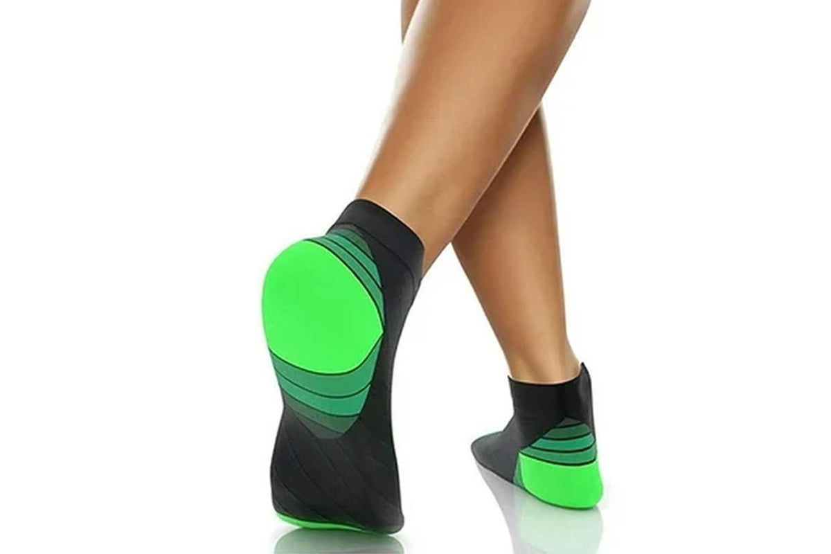 3Pcs Plantar Fasciitis Compression Socks Foot Sleeve Ankle Support Brace Achy-Orange+White+Green