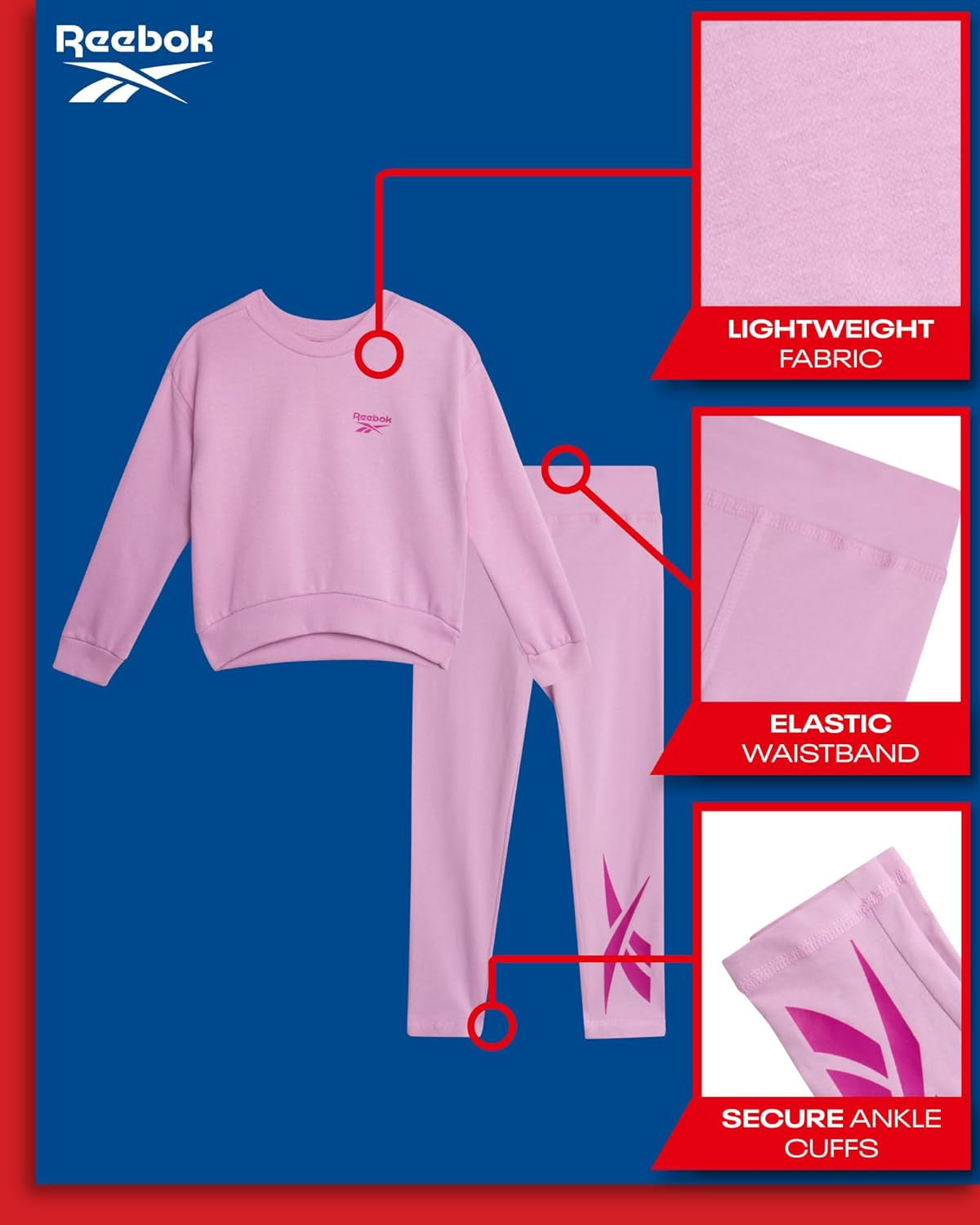 Girls' Legging Set - 2 Piece Performance Fleece Hoodie Sweatshirt and Leggings - Active Set for Toddlers/Girls, 2T-6X