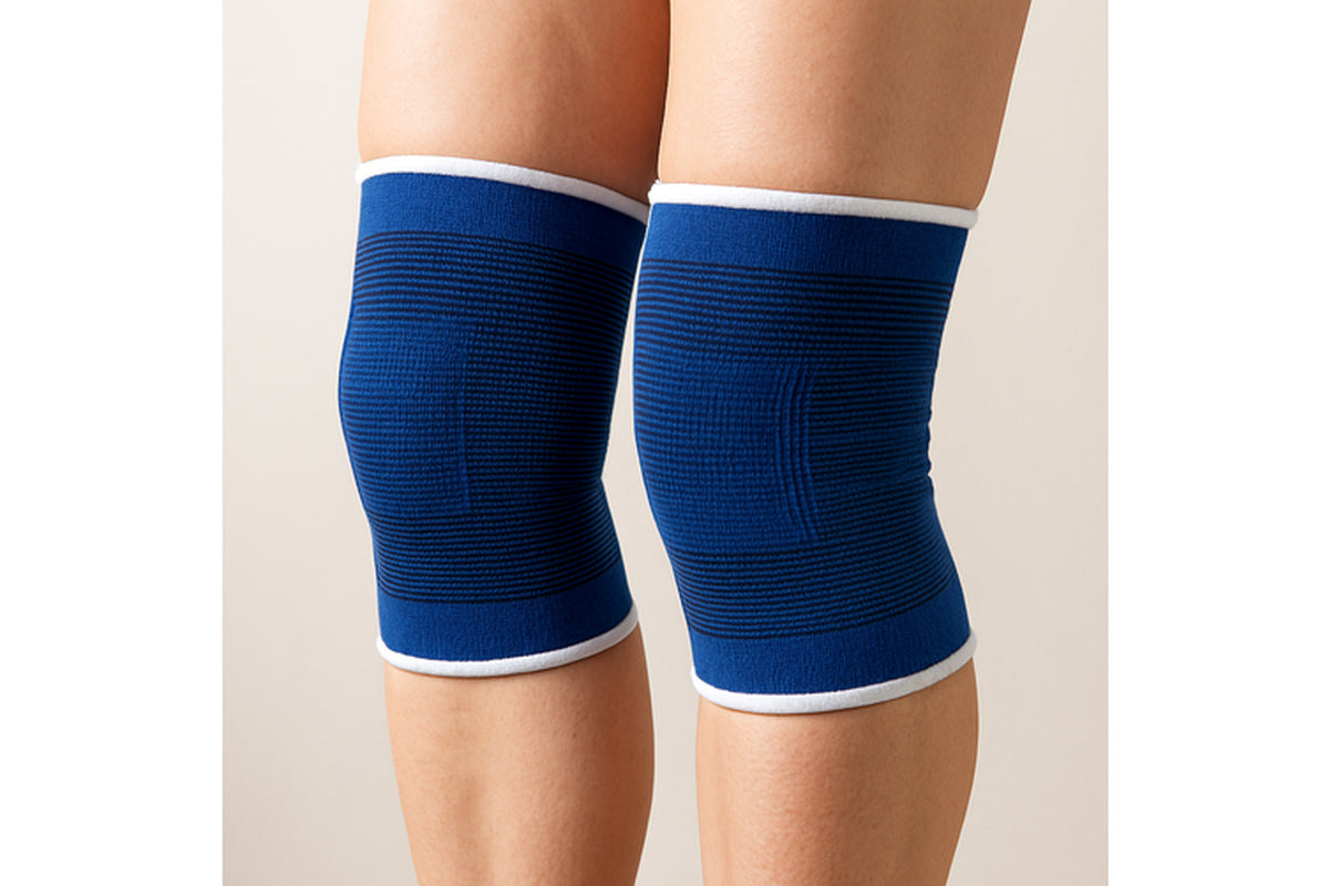 1 Pair Knee Support Compression Sleeve Brace Breathable & Lightweight