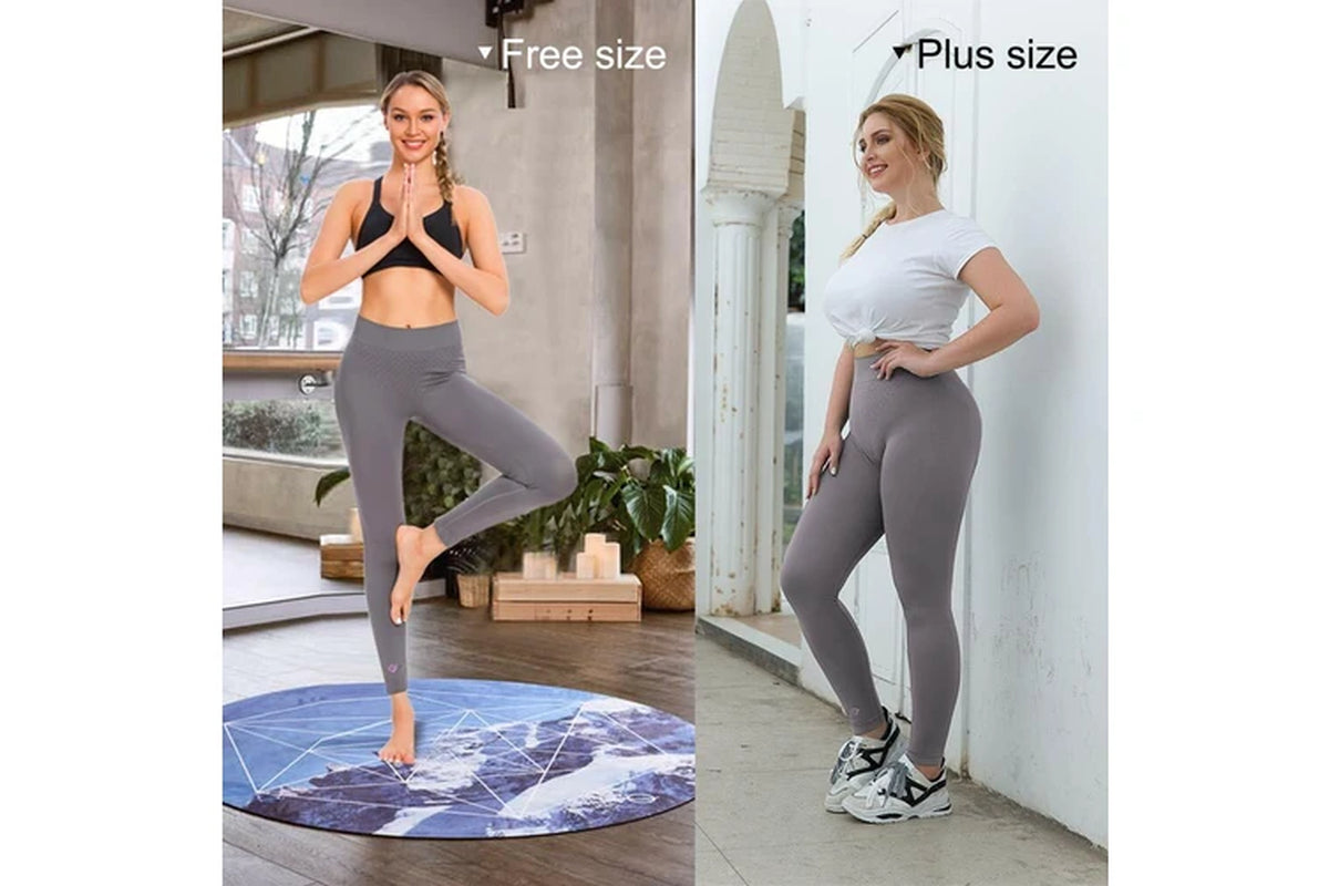 Women’s High-Waist Fitness Leggings – 3-Pack Aussie Active Bundle (Grey)