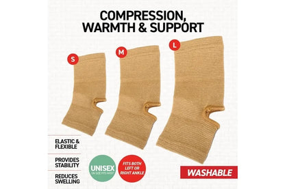 Ankle Support Brace Compression Wrap for Sprains and Stability