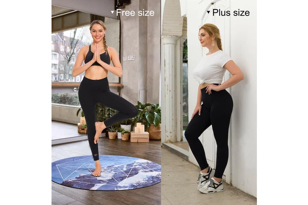 Women’s High-Waist Fitness Leggings – 3-Pack Aussie Active Bundle (Black)