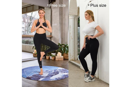Women’s High-Waist Fitness Leggings – 3-Pack Aussie Active Bundle (Black)