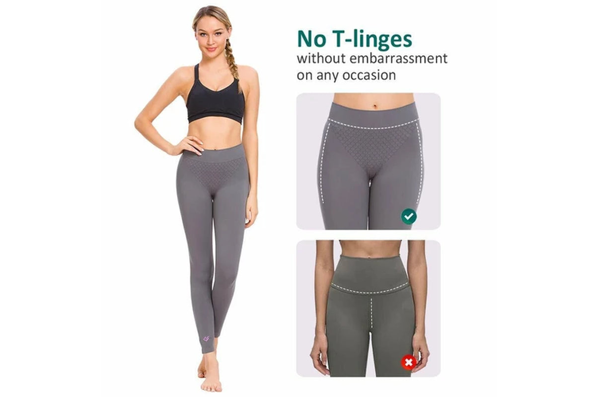 Women’s High-Waist Fitness Leggings – 3-Pack Aussie Active Bundle (Grey)
