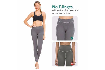 Women’s High-Waist Fitness Leggings – 3-Pack Aussie Active Bundle (Grey)