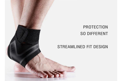 Ankle Support Brace Sports Adjustable Protector Compression Pain Relief (Extra Large Left)