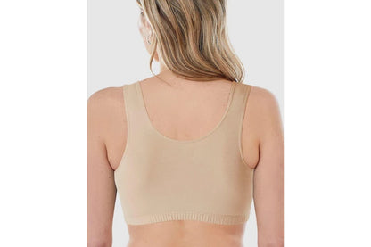 Bestform Wirefree Cotton Sports Crop Top Bra (3 Pack)