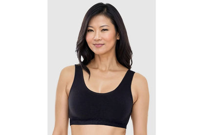 Bestform Wirefree Cotton Sports Crop Top Bra (3 Pack)