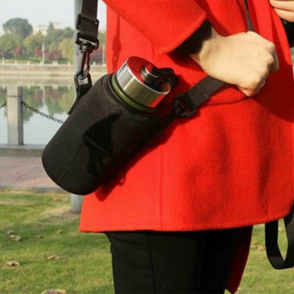 Water Bottle Travel Insulated Carrier Bag Holder Neoprene1000Ml Bicycle Access