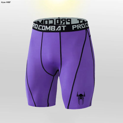 Men Compress Bodybuilding Shorts Fitness Compression Leggings Workout Inseam Outfit Male Muscle Alive Elastic Skinny Tights MMA