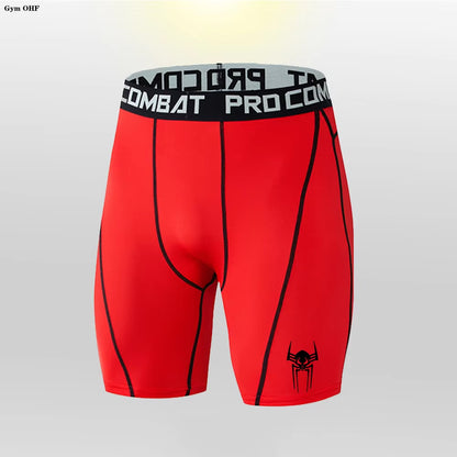 Men Compress Bodybuilding Shorts Fitness Compression Leggings Workout Inseam Outfit Male Muscle Alive Elastic Skinny Tights MMA