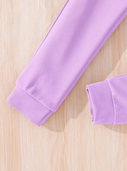 Girls Long Sleeve 3 Piece Outfits Graphic Crop Tee and Cami Top with Pants Set