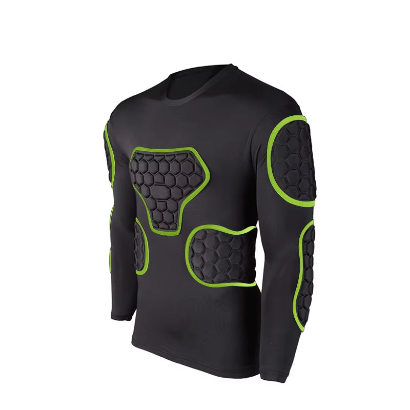 Professional Goalkeeper Armor Uniforms Football Goalkeeper Jerseys Thicken EVA Sponge Elbow Goalkeeper Sports Uniforms