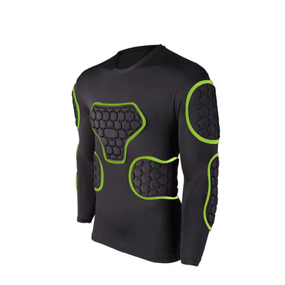 Professional Goalkeeper Armor Uniforms Football Goalkeeper Jerseys Thicken EVA Sponge Elbow Goalkeeper Sports Uniforms