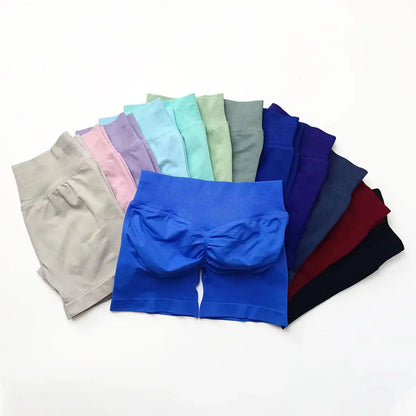 NCLAGEN Seamless Shorts 4.5" Gym Shorts Woman Scrunch Butt Fitness Sports Short Workout Seamless Leggings Running Yoga Bottoms