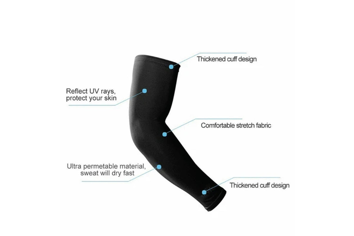 3 Pairs Cooling Sport Arm Sleeves Compression