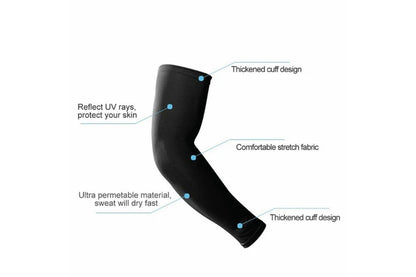 3 Pairs Cooling Sport Arm Sleeves Compression