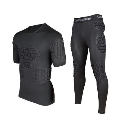 Professional Goalkeeper Armor Uniforms Football Goalkeeper Jerseys Thicken EVA Sponge Elbow Goalkeeper Sports Uniforms