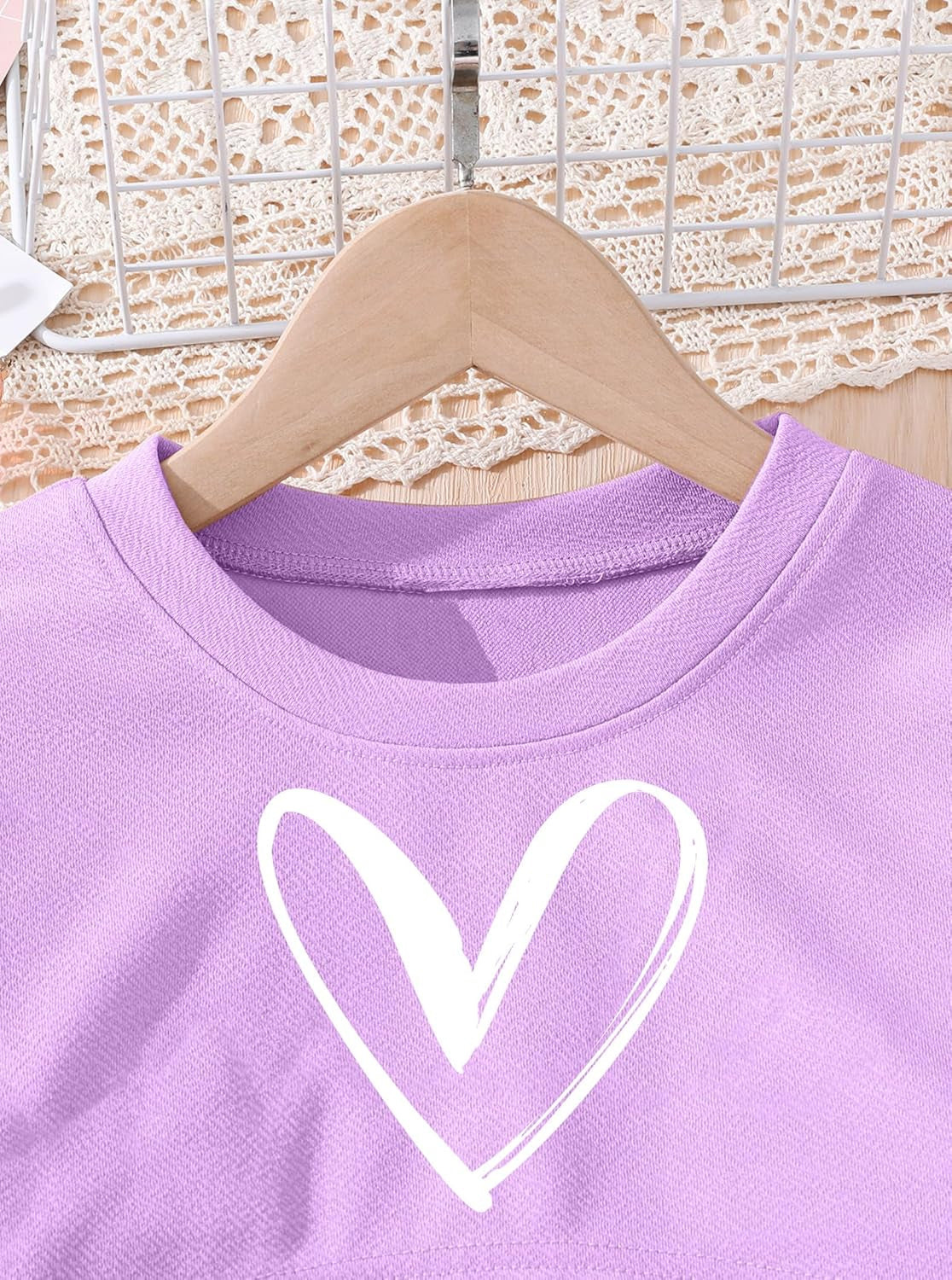 Girls Long Sleeve 3 Piece Outfits Graphic Crop Tee and Cami Top with Pants Set