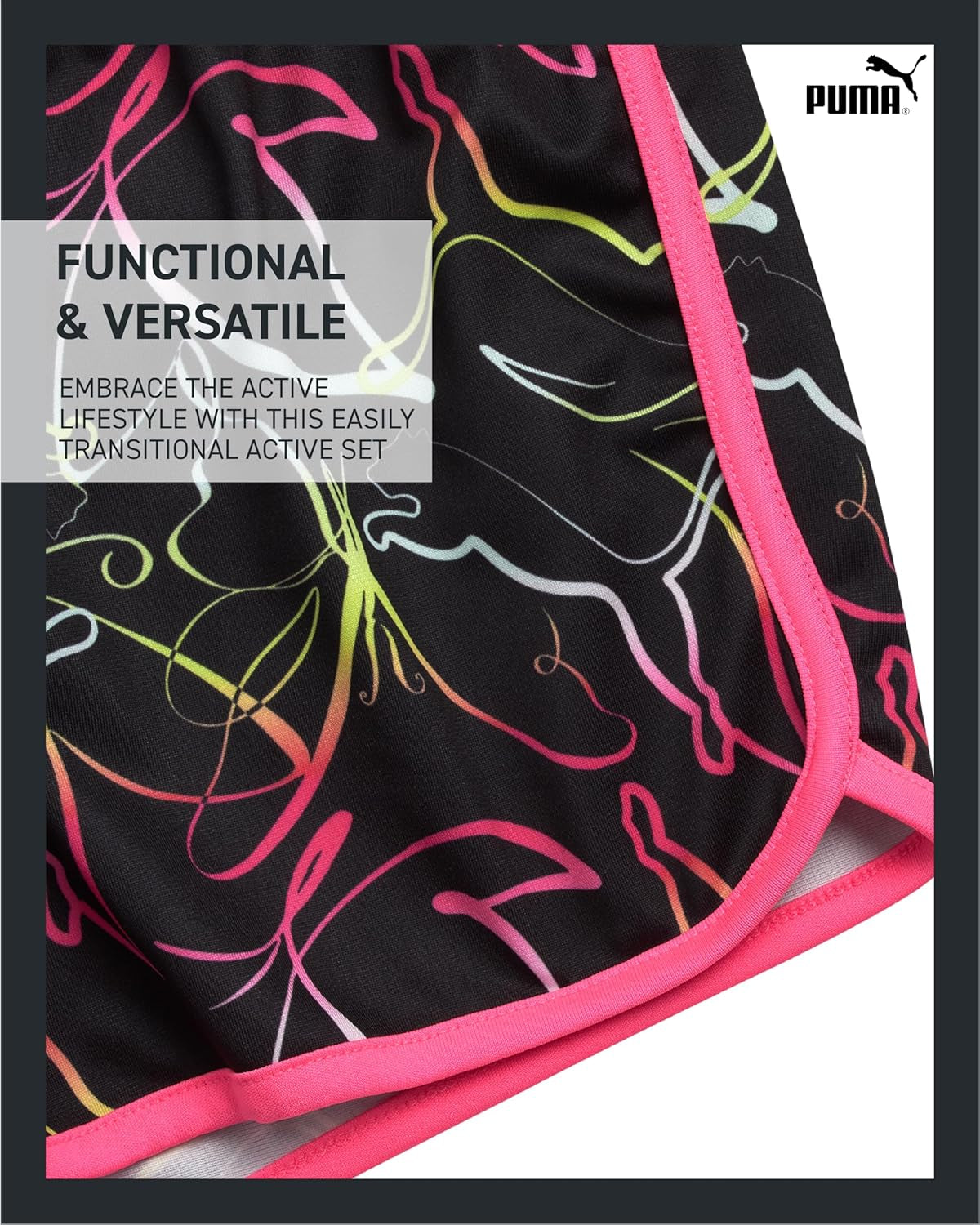 Girls Active Shorts Set - 2 Piece Performance Pullover Hoodie and Athletic Shorts - Cute Athletic Outfit for Girls (S-L)