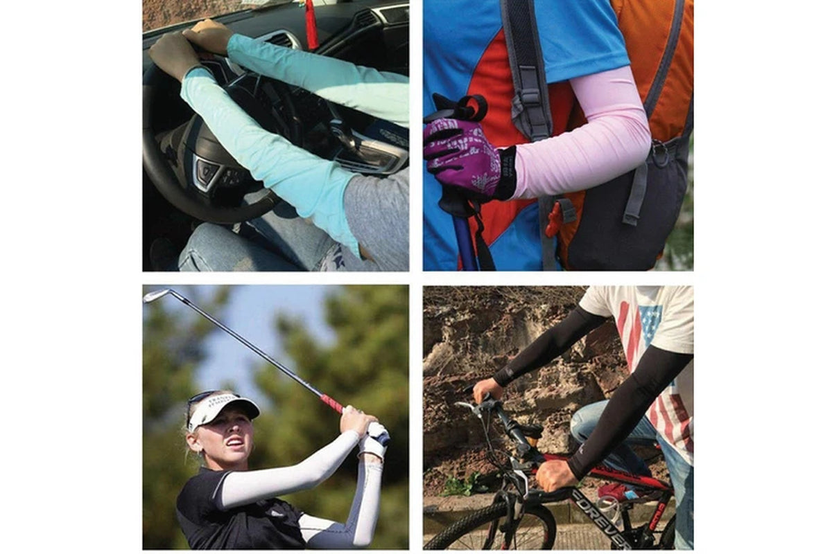 3 Pairs Cooling Sport Arm Sleeves Compression