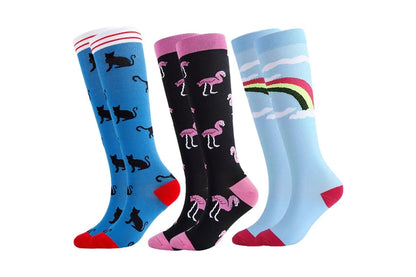 3Pairs Compression Stockings-L/Xl