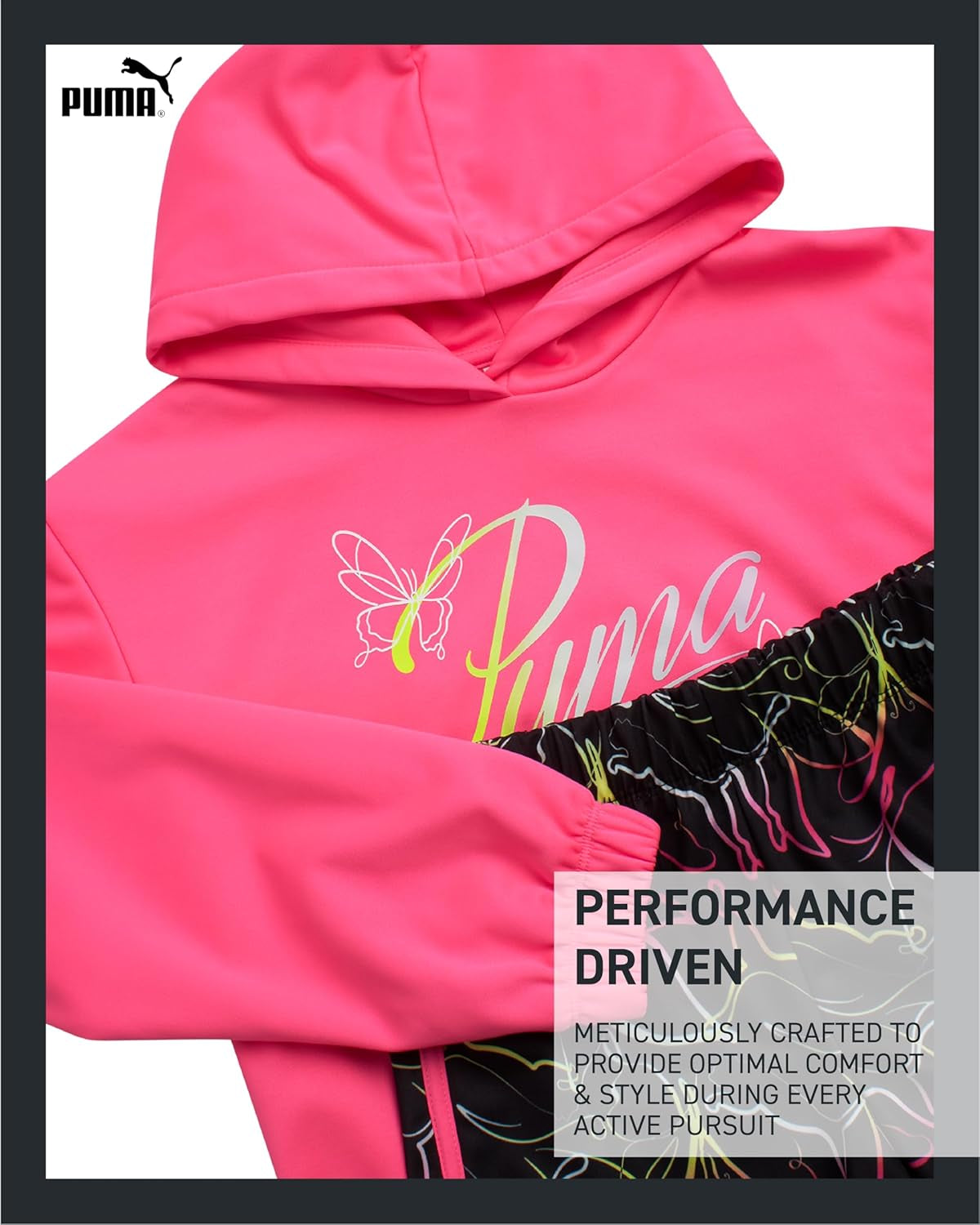 Girls Active Shorts Set - 2 Piece Performance Pullover Hoodie and Athletic Shorts - Cute Athletic Outfit for Girls (S-L)