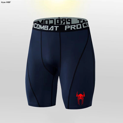 Men Compress Bodybuilding Shorts Fitness Compression Leggings Workout Inseam Outfit Male Muscle Alive Elastic Skinny Tights MMA