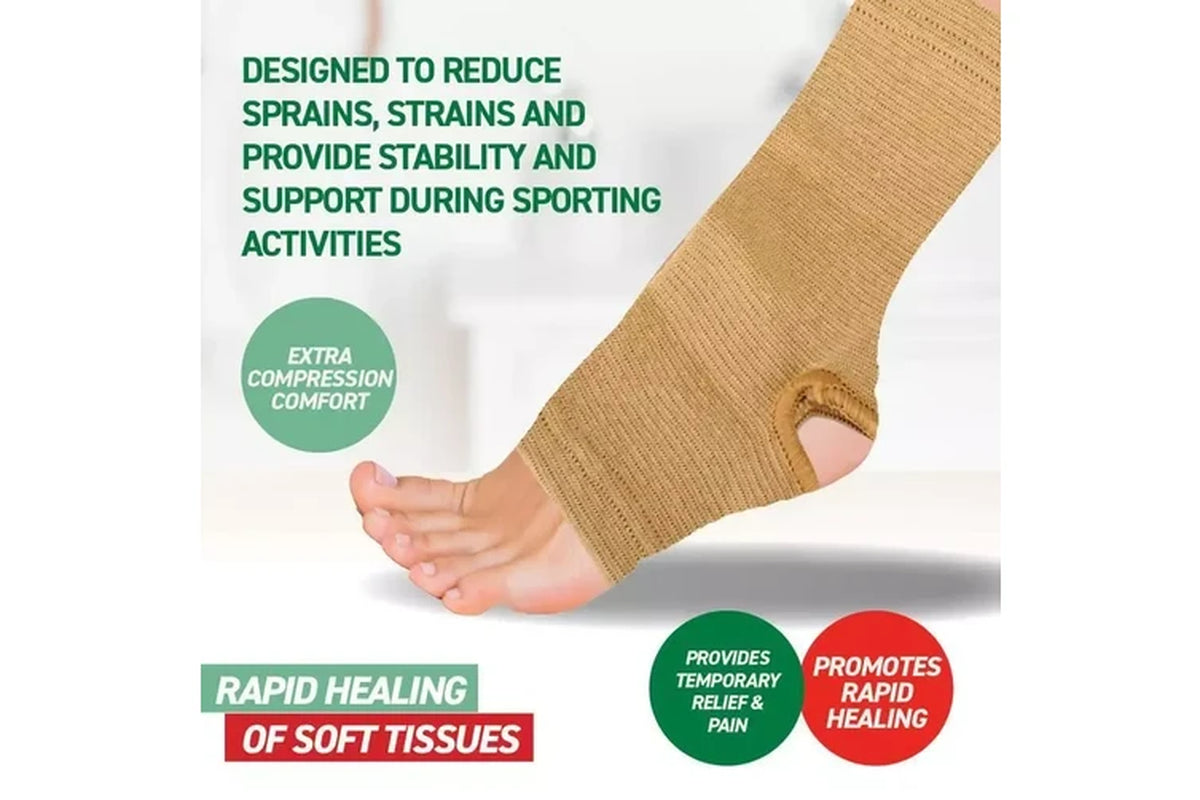 Ankle Support Brace Compression Wrap for Sprains and Stability