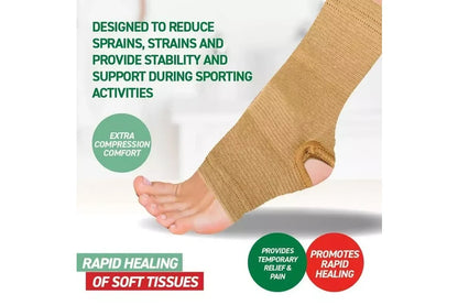 Ankle Support Brace Compression Wrap for Sprains and Stability