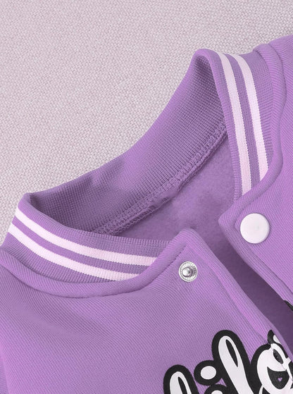 Girls Outfits 2 Piece Activewear Long Sleeve Baseball Jacket and Sweatpants Set Tracksuit